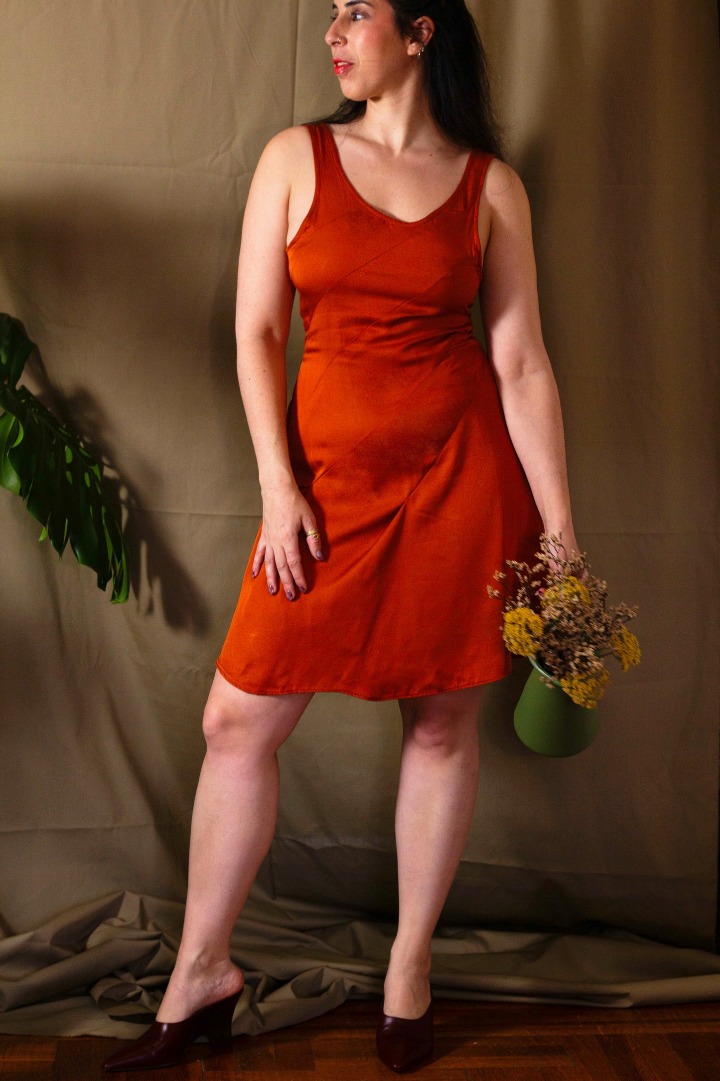 Honey Ginger Asymmetrical Dress