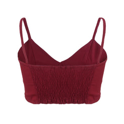 back burgundy rose bralette