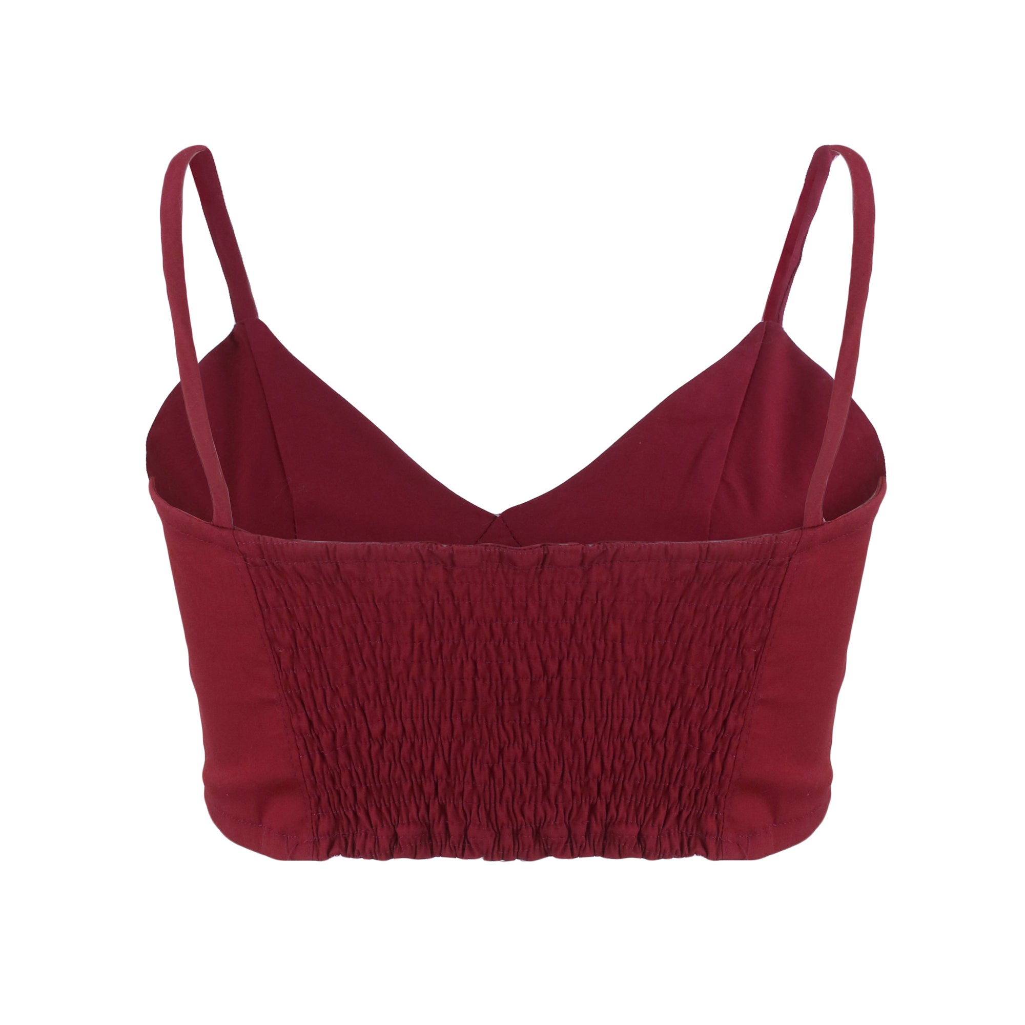 back burgundy rose bralette