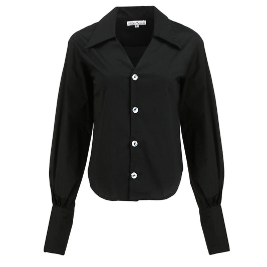 Heidi Black Button-down Shirt