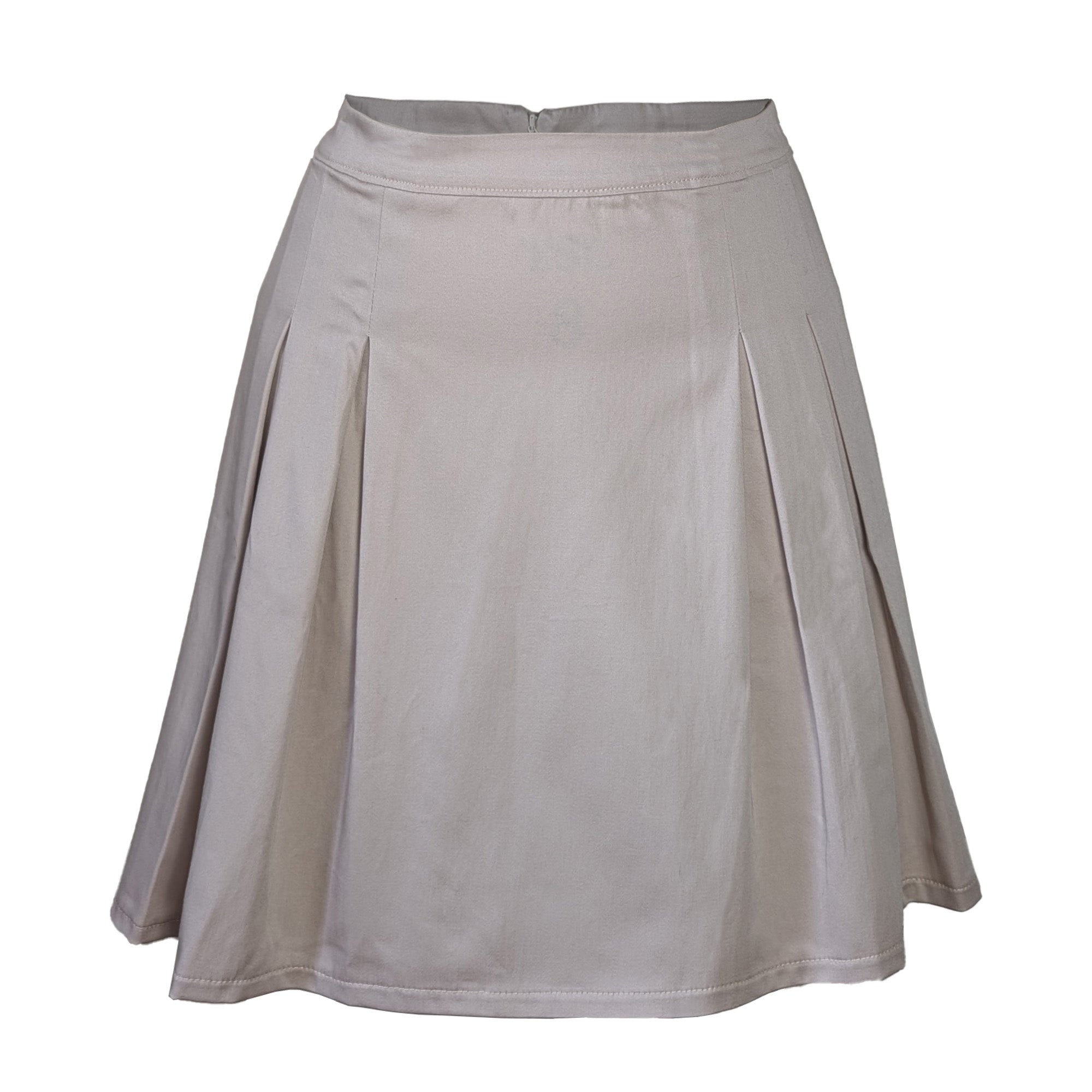 Brooke Pleats Khaki Mini Skirt