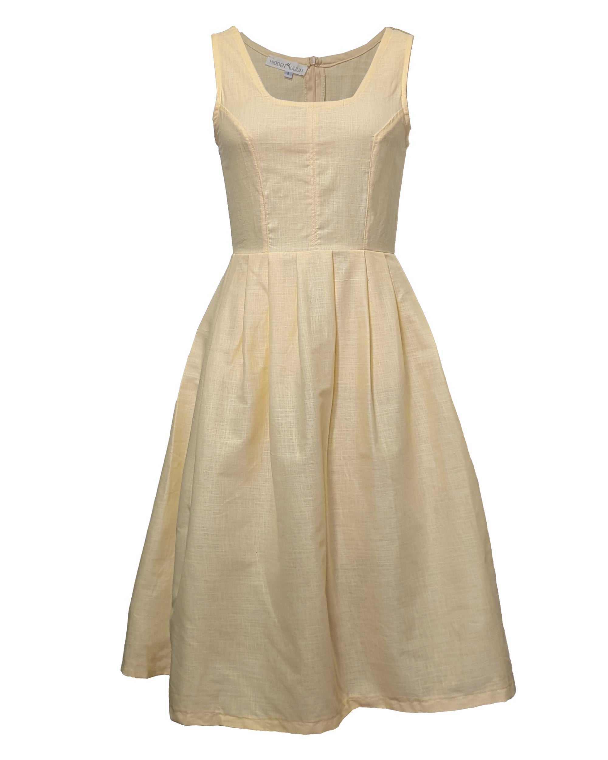 Country Buttercup Yellow Midi Dress