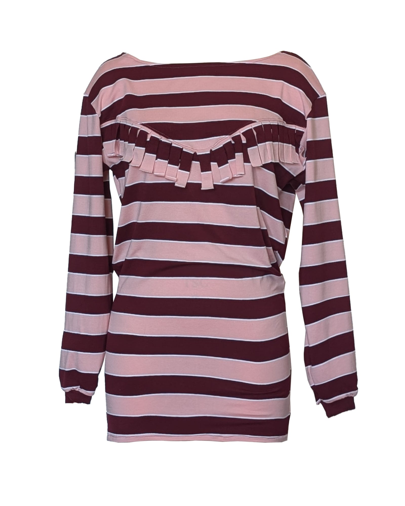 Magnolia Jersey Boat Neck Stripe Mini Dress