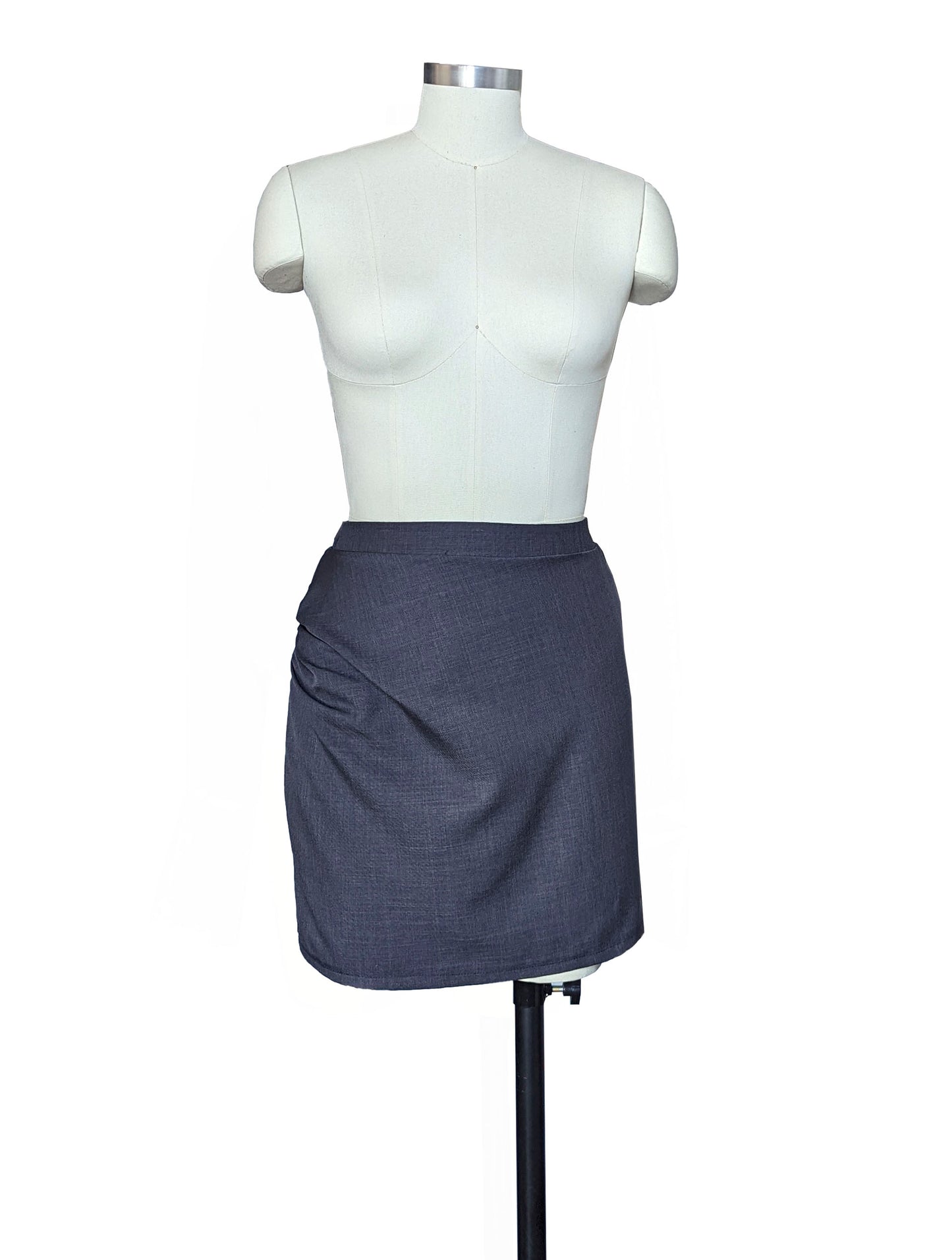grey gather skirt front 