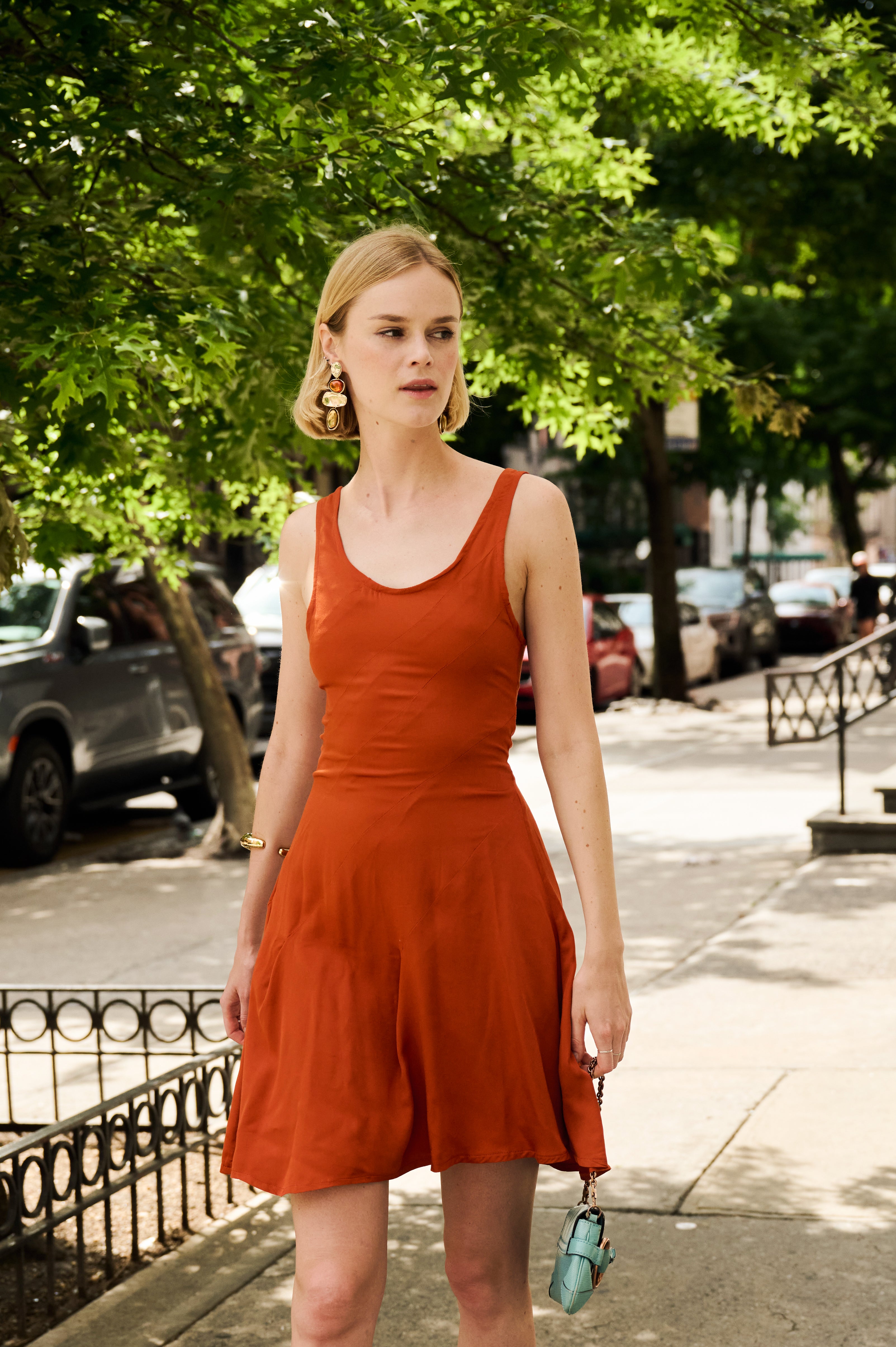 Honey Ginger Asymmetrical Dress