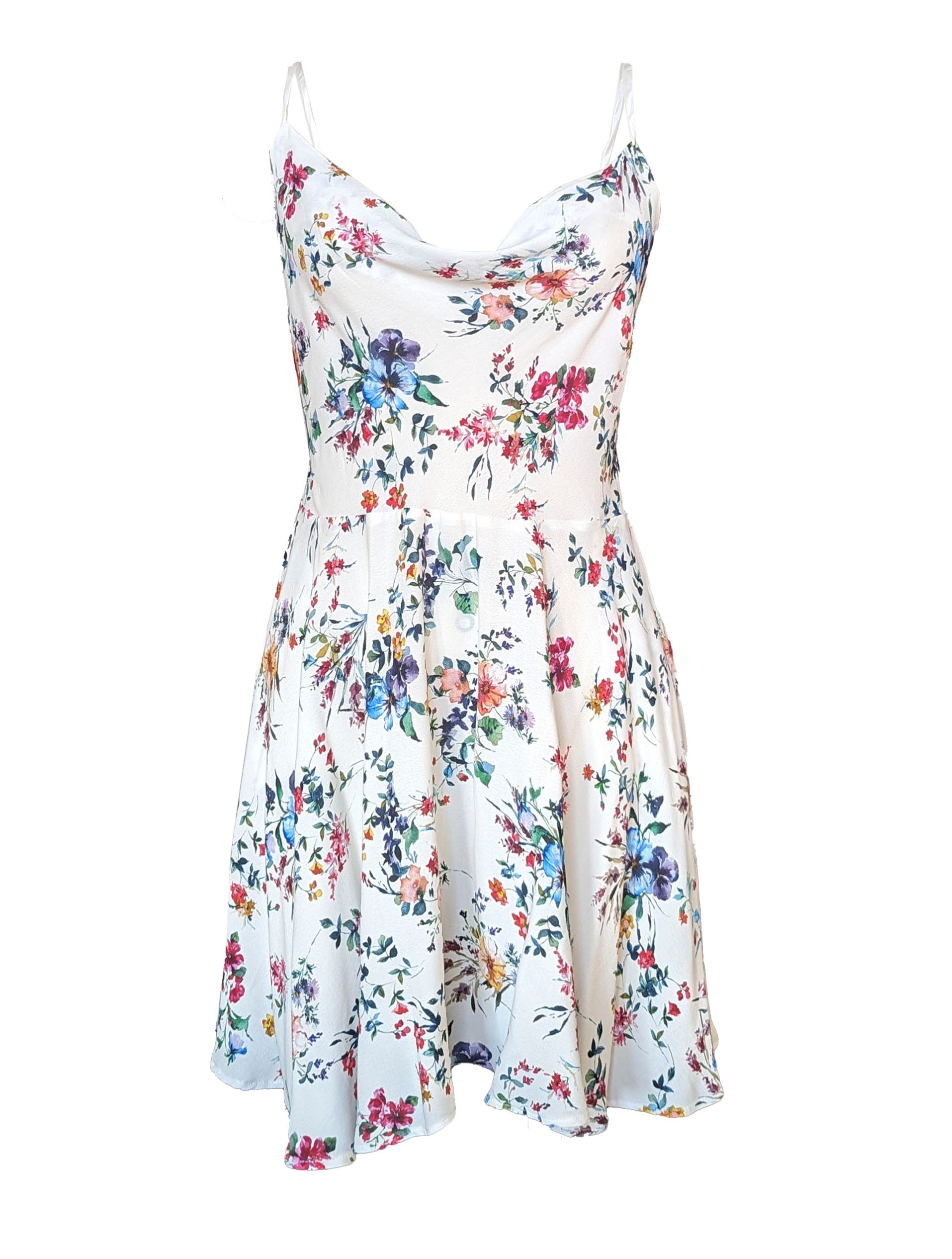Sofia White Floral Mini Dress