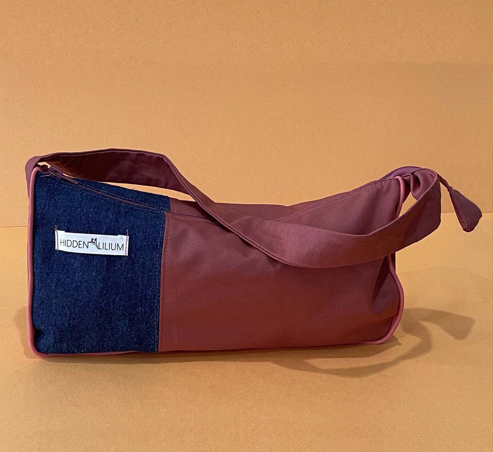 front mauve shoulder bag