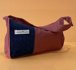 mauve shoulder bag